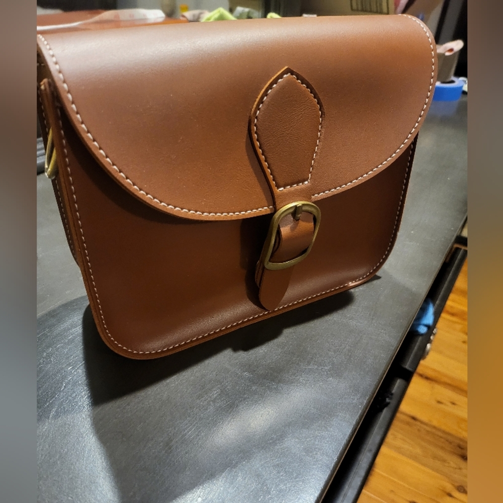 Brown Leather Crossbody Bag